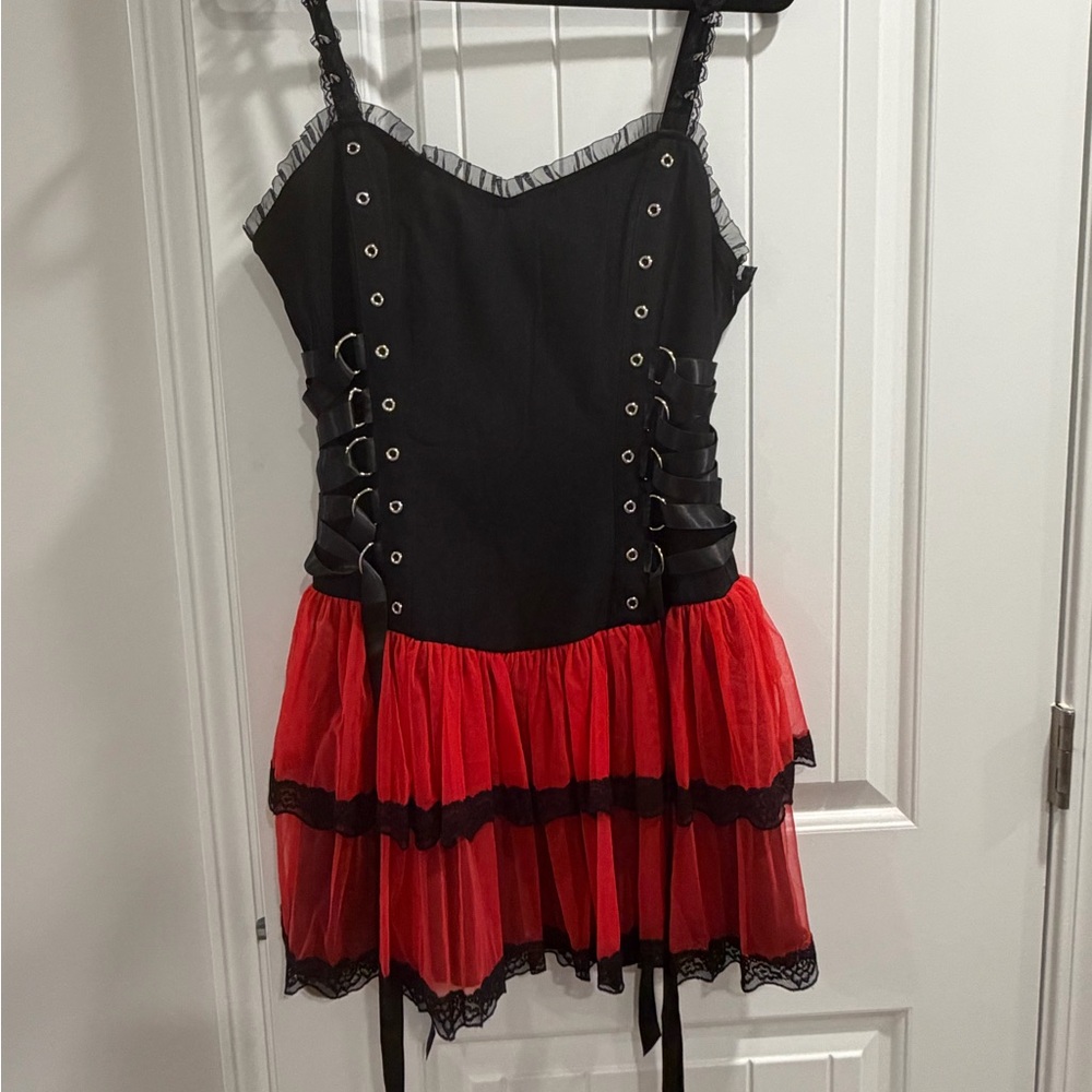 Dolls Kill Widow APPLAUSE APPLAUSE MINI DRESS, Size XXL